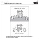 Lawn Fawn, clear stamp, treat cart add-on: coffee
