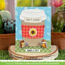 Lawn Fawn, clear stamp, treat cart add-on: coffee