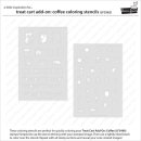Lawn Fawn, coloring stencils, treat cart add-on: coffee