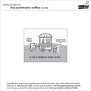 Lawn Fawn, clear stamp, tiny sentiments: coffee