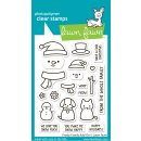 Lawn Fawn, clear stamp, frosty family add-on
