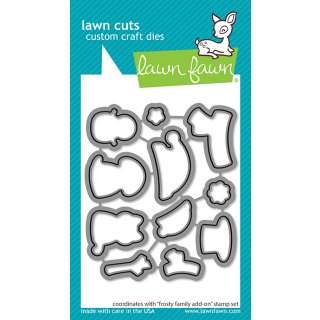 Lawn Fawn, lawn cuts/ Stanzschablone, frosty family add-on