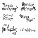 Stamping Bella, Rubber Stamp, MERMAZING SENTIMENT SET...
