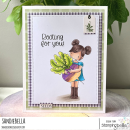 Stamping Bella, Rubber Stamp, TINY TOWNIE RAE THE GARDEN HELPER