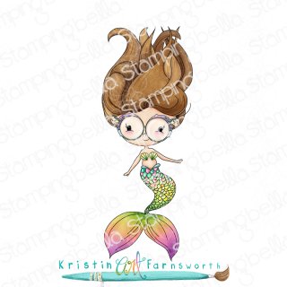 Stamping Bella, Rubber Stamp, LUNETTES MERMAID
