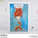 Stamping Bella, Rubber Stamp, LUNETTES MERMAID