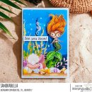 Stamping Bella, Rubber Stamp, LUNETTES MERMAID