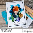Stamping Bella, Rubber Stamp, LUNETTES MERMAID
