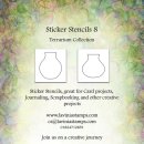 Lavinia Stamps, Sticker Stencils, Terrarium Collection