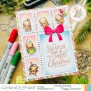 Mama Elephant, clear stamp, YULETIDE GREETINGS
