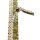 Fröbelsterne, Papierstreifen salbei/ weiß/ gold, 48 Streifen, 15mm x 450mm