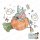 Stamping Bella, Rubber Stamp, LITTLE WITCH AT THE PUMPKIN PATCH