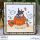 Stamping Bella, Rubber Stamp, LITTLE WITCH AT THE PUMPKIN PATCH