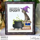 Stamping Bella, Rubber Stamp, BLACK CAT MAGIC (includes 2 stamps)