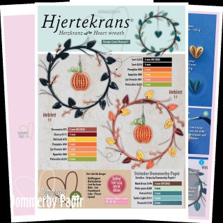 Dommerby Papir, Quilling Anleitung - Herzkranz Sonderedition 2024
