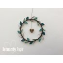 Dommerby Papir, Quilling Anleitung - Herzkranz...