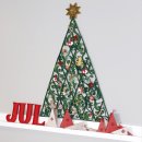 papier + ideen: Quilling Kit, Weihnachtsbaum-Adventskalender