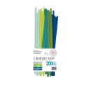 papier + ideen, Quilling Papierstreifen MIX Lagunenblau,...