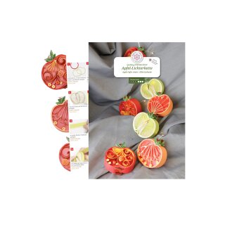papier + ideen: Quilling Inspiration, Apfel-Lichterkette