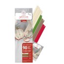 papier + ideen: Quilling Kit, Äpfel rot-weiß