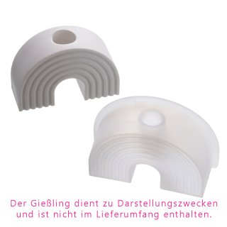 Silikonform, Regenbogen-Kerzenständer, 11,4 x 7,8 x 4,1 cm