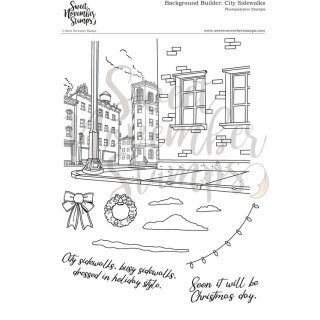 Sweet November Stamps, clear stamp, Background Builder:...