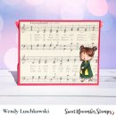 Sweet November Stamps, clear stamp, Christmas Choir