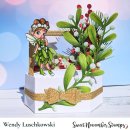 Sweet November Stamps, clear stamp, Mistletoe and Holly Fairies