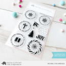 Mama Elephant, clear stamp, ROUND TAG WISHES