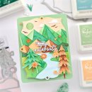 Pinkfresh Studio, Stencil, Trees