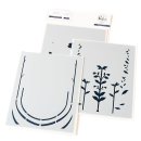 Pinkfresh Studio, Stencil, Art Deco Floral Arch