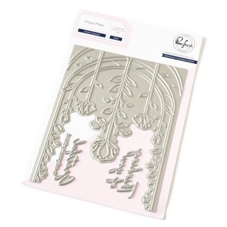 Pinkfresh Studio, press plate, Art Deco Floral Arch