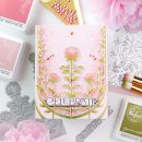 Pinkfresh Studio, press plate, Art Deco Floral Arch
