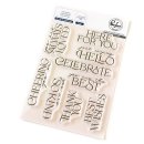 Pinkfresh Studio, clear stamp, Here For You Sentiments