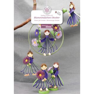 papier + ideen: Quilling Anleitung, Blumenmädchen...