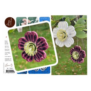 Hanne Olesen, Quilling Anleitung - Quilling Weihnachtsrose