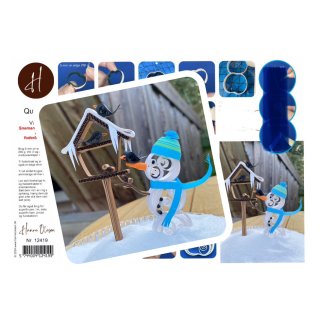 Hanne Olesen, Quilling Anleitung - Quilling Schneemann...