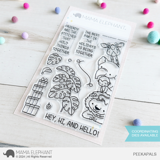 Mama Elephant, clear stamp, PEEKAPALS