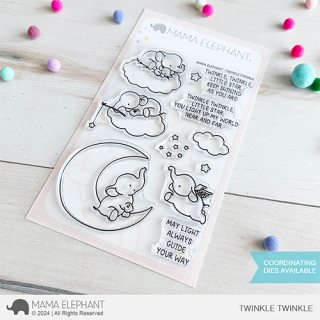 Mama Elephant, clear stamp, TWINKLE TWINKLE