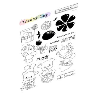 Tracey Hey, clear stamp A5, "Ex-Squeeze Me"