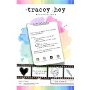 Tracey Hey, clear stamp A5, "Just a Note II"