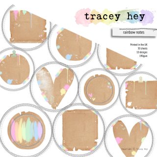 Tracey Hey, Paper Pad – Rainbow Notes