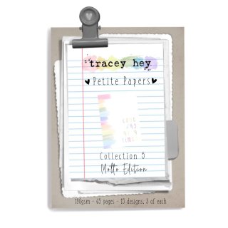 Tracey Hey, Petite Papers – Collection 5 –...