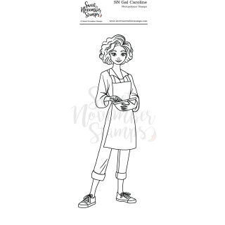Sweet November Stamps, clear stamp, SN Gal Caroline