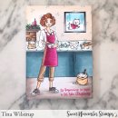 Sweet November Stamps, clear stamp, SN Gal Caroline