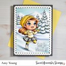 Sweet November Stamps, clear stamp, Flutterbee Lyra
