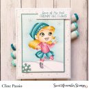 Sweet November Stamps, clear stamp, Flutterbee Lyra