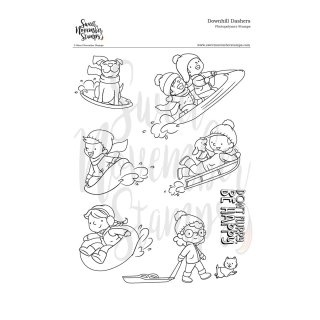 Sweet November Stamps, clear stamp, Downhill Dashers