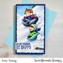 Sweet November Stamps, clear stamp, Downhill Dashers