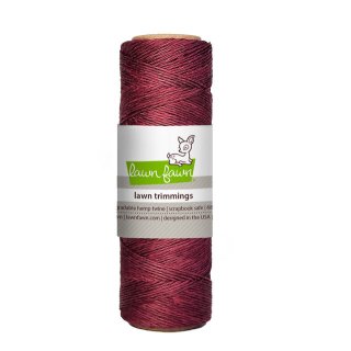 Lawn Fawn, lawn trimmings, burgundy hemp twine